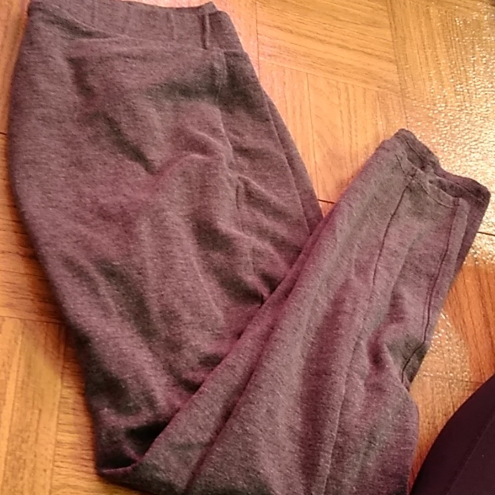 Zipper Grey Leggings